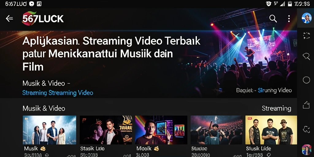 Tampilan antarmuka 567LUCK yang menarik dan fungsional.