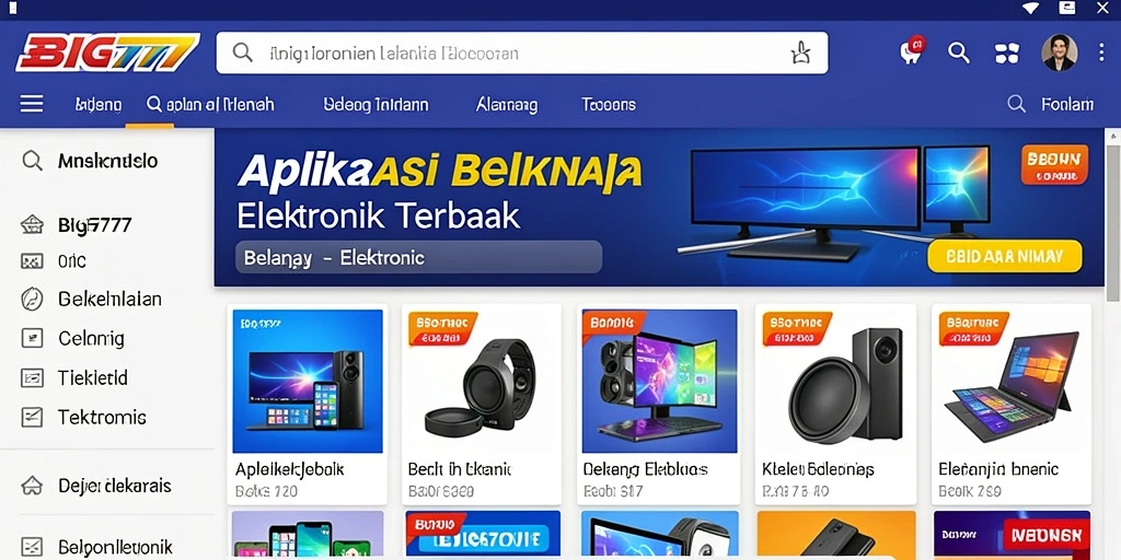 Antarmuka pengguna aplikasi BIG777 yang modern dan intuitif.