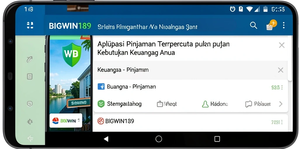 Tampilan antarmuka aplikasi BIGWIN189 yang user-friendly dan intuitif.
