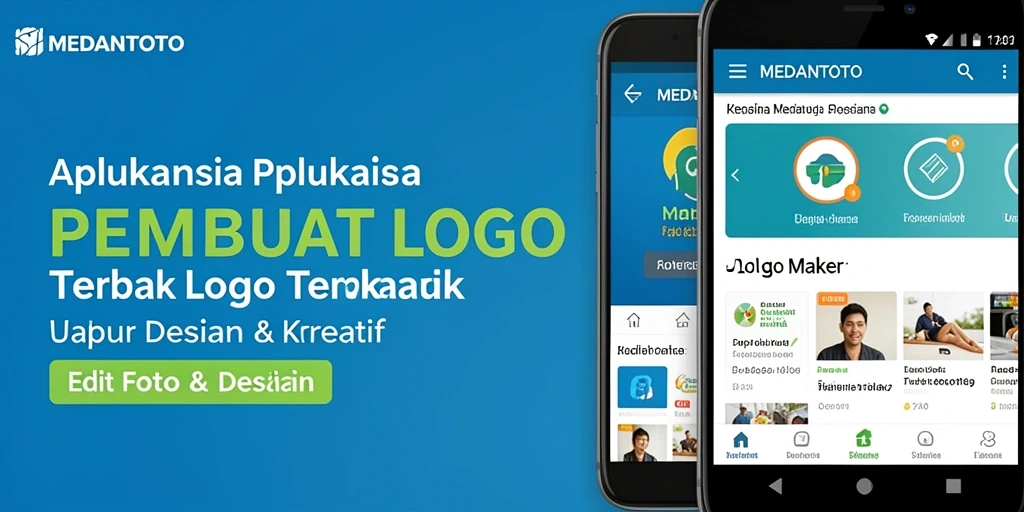 Tampilan antarmuka <strong>MEDANTOTO</strong> yang sederhana dan intuitif untuk membuat logo.