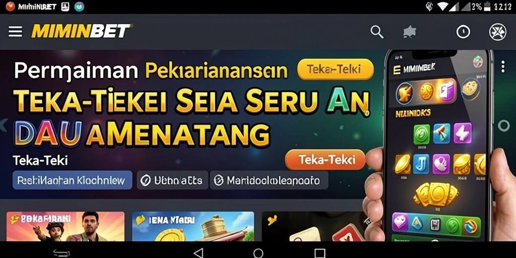 Antarmuka permainan Teka-Teki yang menarik dan interaktif.