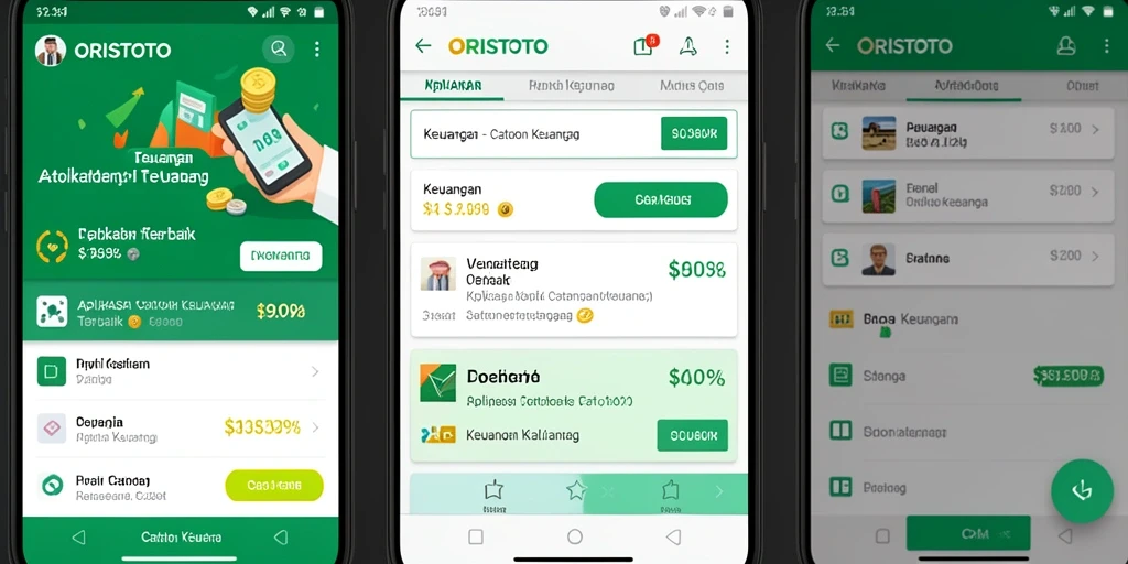 Tampilan antarmuka utama ORISTOTO untuk Catatan Keuangan.