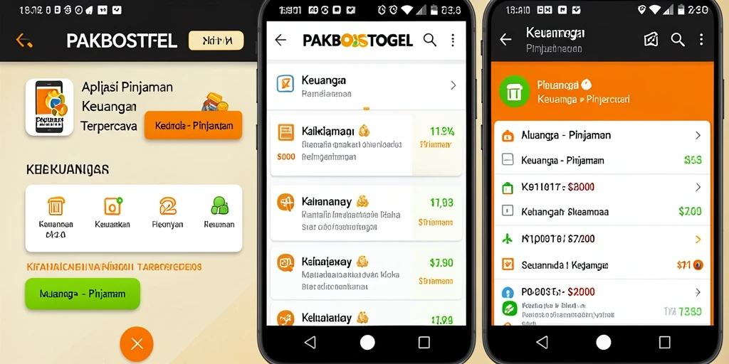 Tampilan antarmuka PAKBOSTOGEL yang mudah digunakan untuk pengajuan pinjaman.
