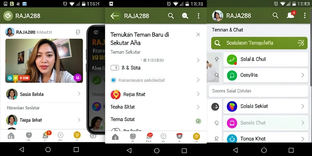 Tampilan antarmuka aplikasi RAJA288 yang sederhana dan menarik.