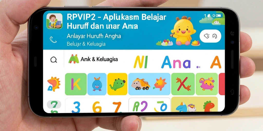 Tampilan antarmuka RPVIP2 yang menyenangkan dan interaktif untuk belajar.